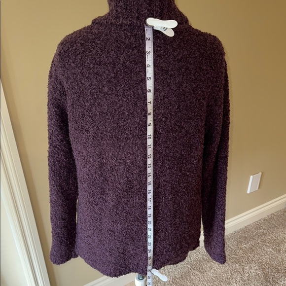 One On One Mohair Blend Sweater Women's Purple Turtleneck - Picture 3 of 8